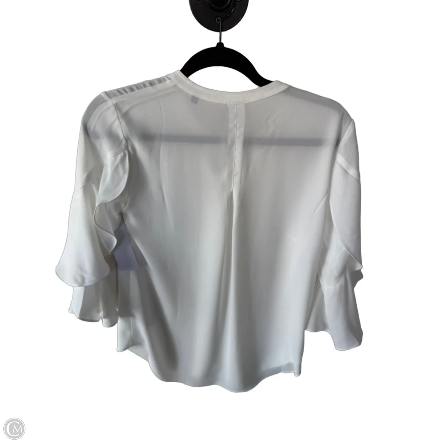 Top 3/4 Sleeve By Cabi In White, Size: Xs