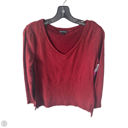 Top Long Sleeve By J. Crew In Red, Size: S