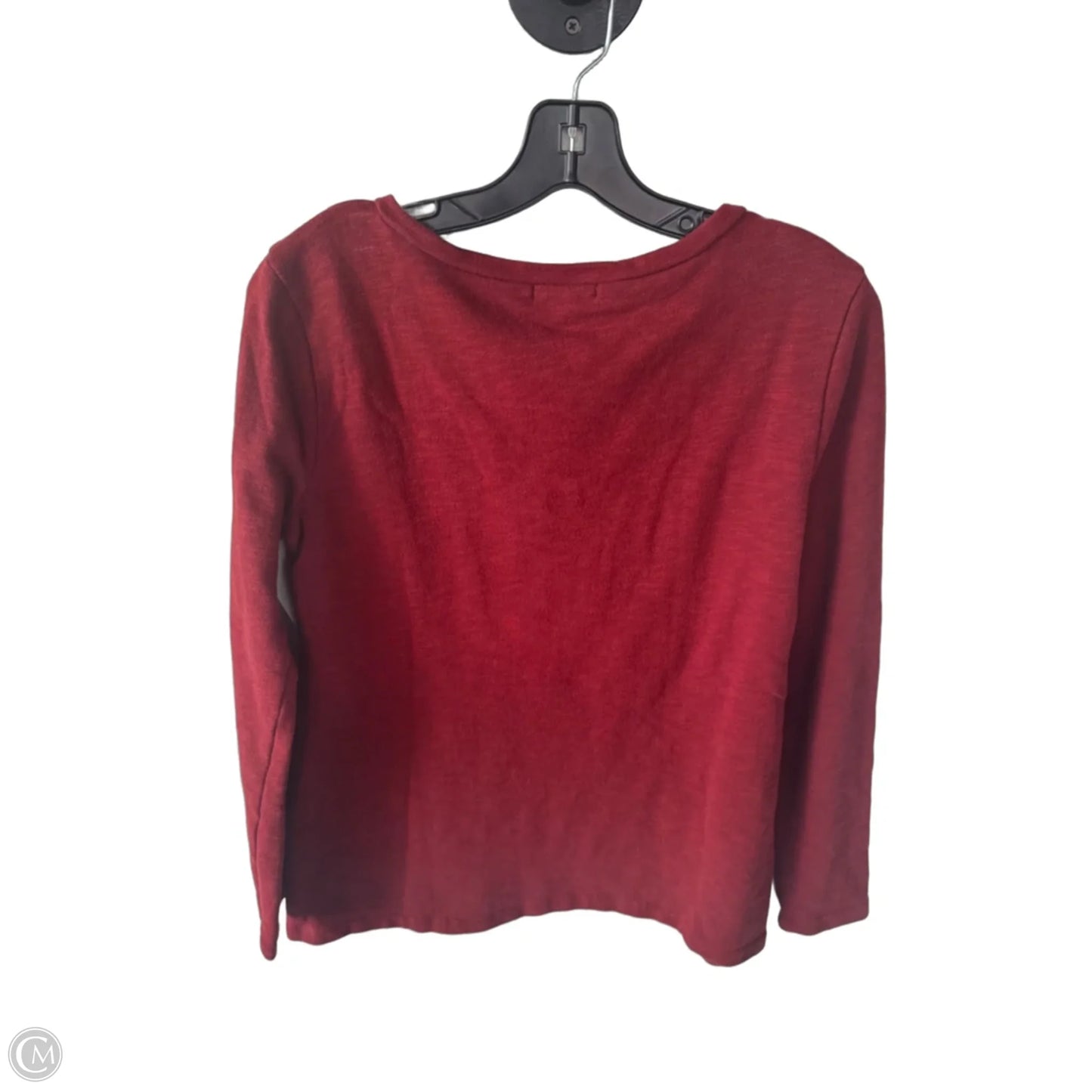 Top Long Sleeve By J. Crew In Red, Size: S