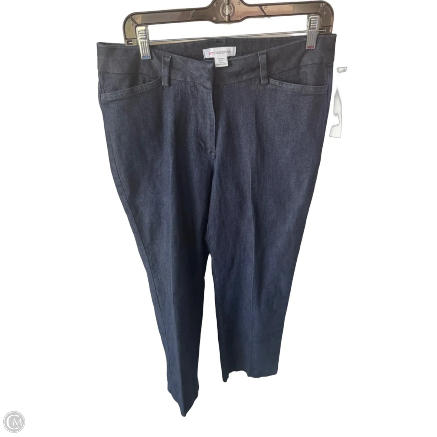 Jeans Straight By Liz Claiborne In Blue Denim, Size: 10p