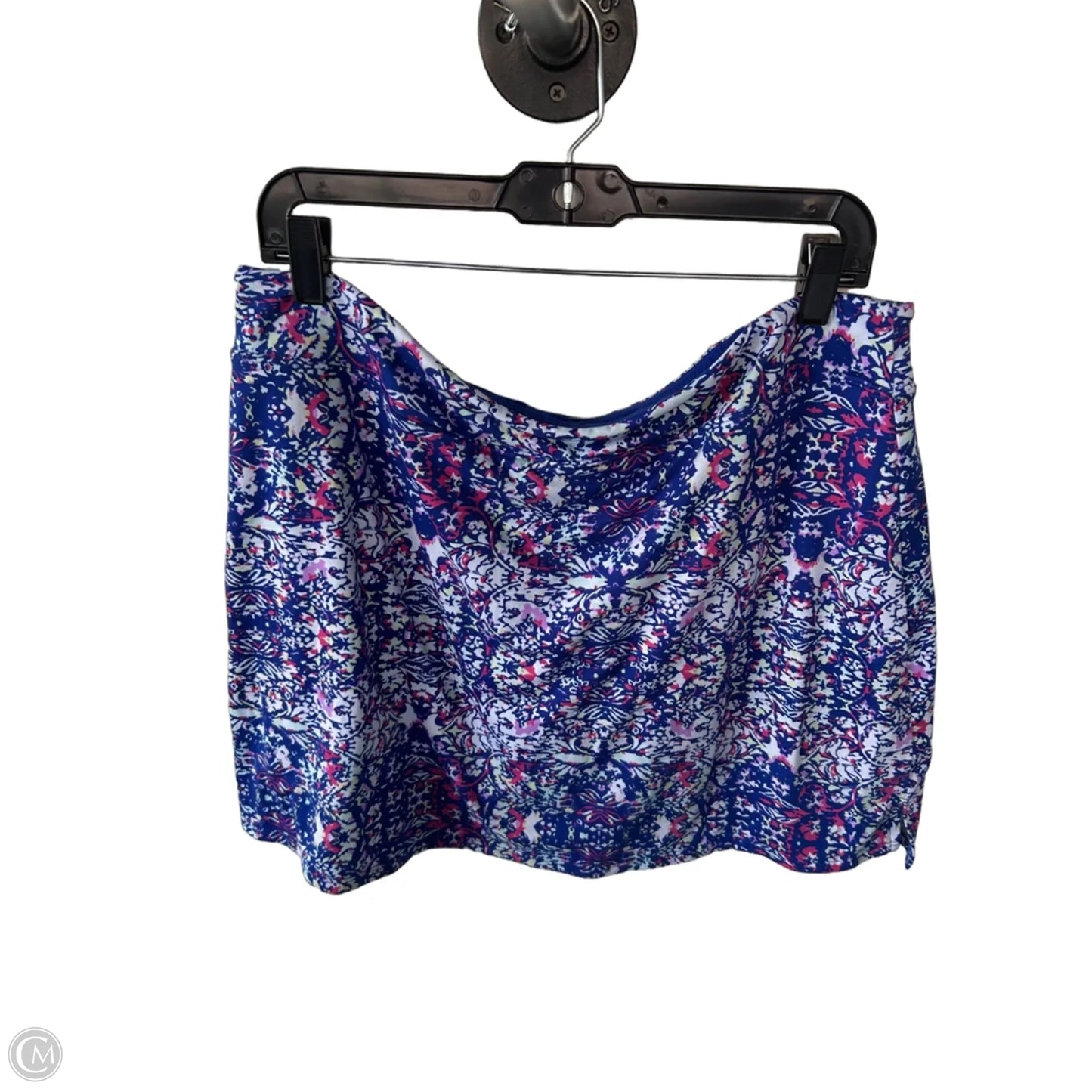 Athletic Skort By Tranquility In Blue & White, Size: 20