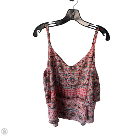 Top Sleeveless By Torrid In Orange & White, Size: 3x