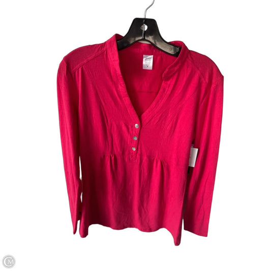 Top Long Sleeve By Clothes Mentor In Pink, Size: M
