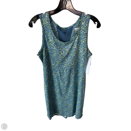 Athletic Dress By Columbia In Blue & Yellow, Size: M