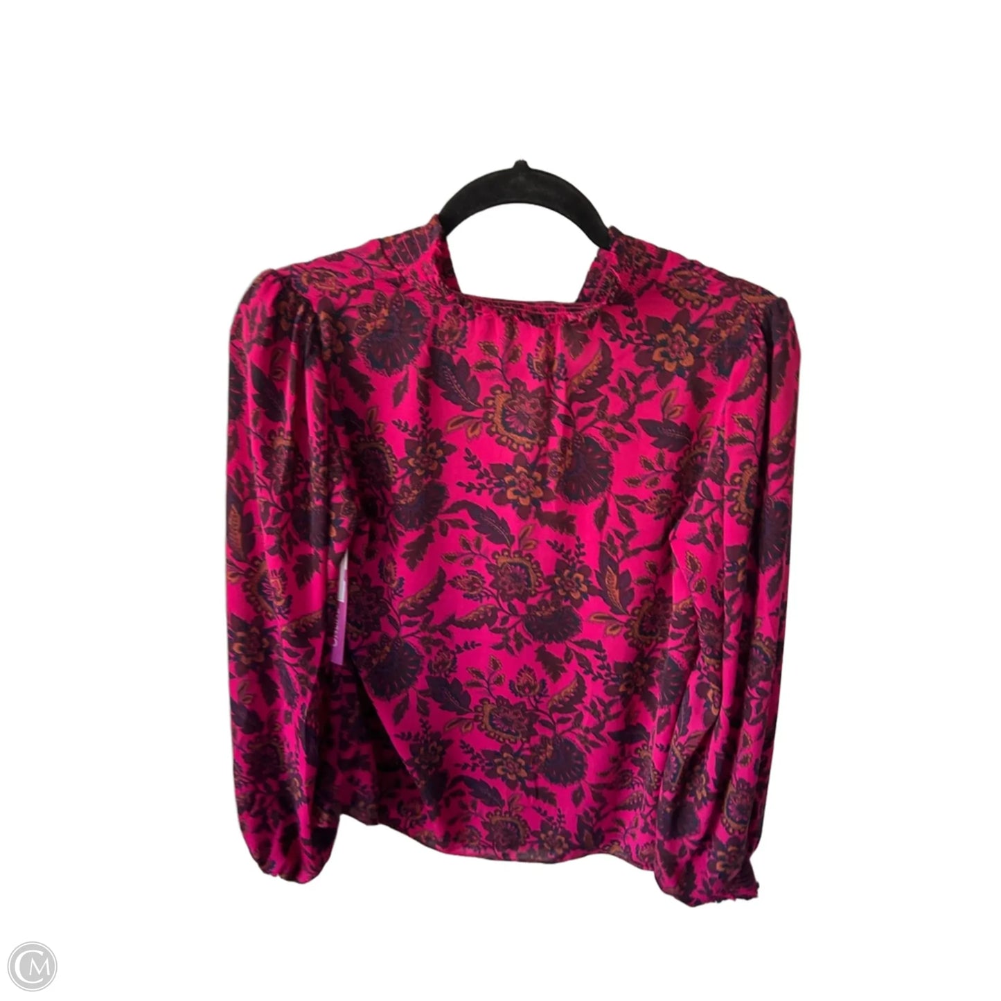 Top Long Sleeve By Evereve In Pink, Size: S
