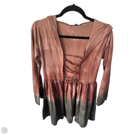 Cardigan By Earthbound In Brown & Green, Size: L