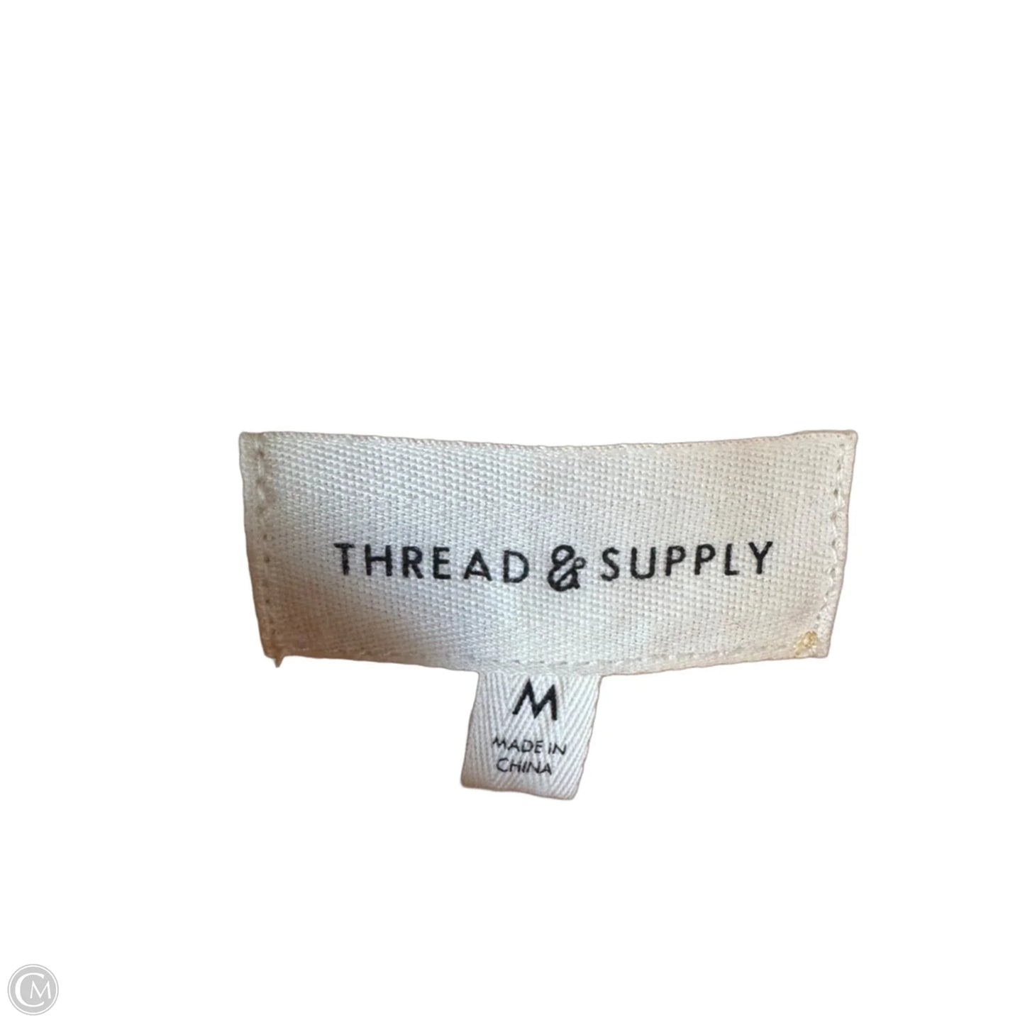 Top Long Sleeve By Thread And Supply In Yellow, Size: M