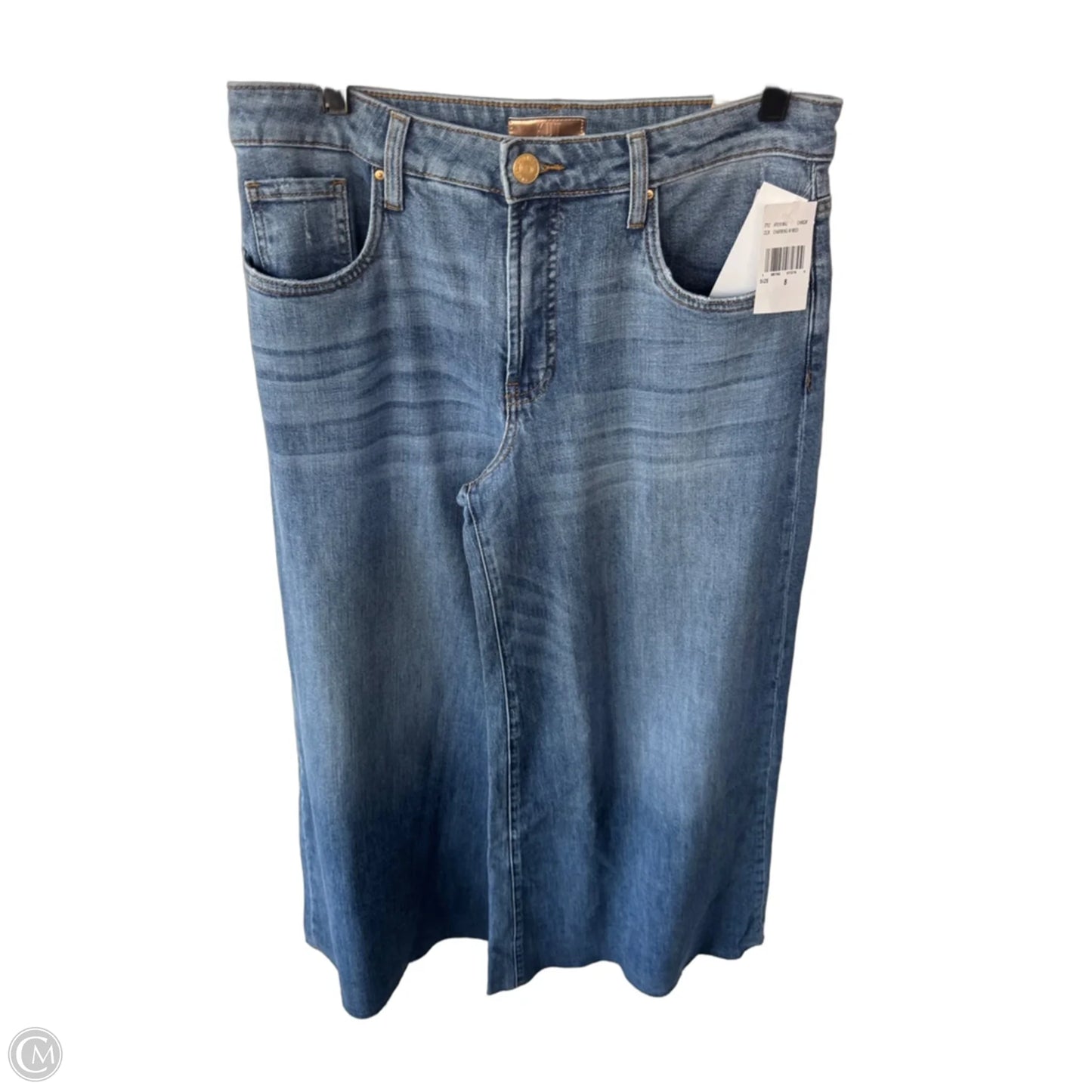 Jeans Wide Leg By Kut In Blue Denim, Size: 8