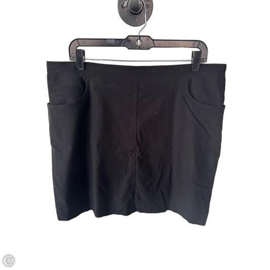 Skort By Hilary Radley In Black, Size: 16