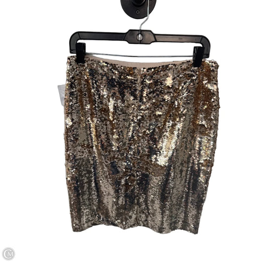 Skirt Midi By Loft In Gold, Size: 8p