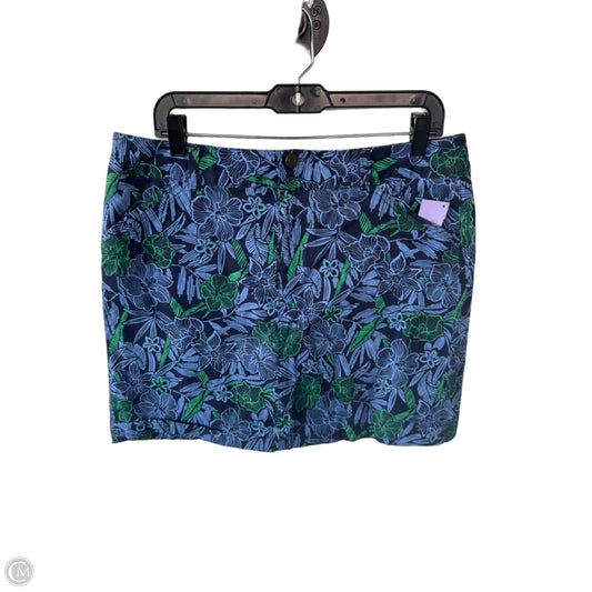 Skort By Croft And Barrow In Blue & Green, Size: 16