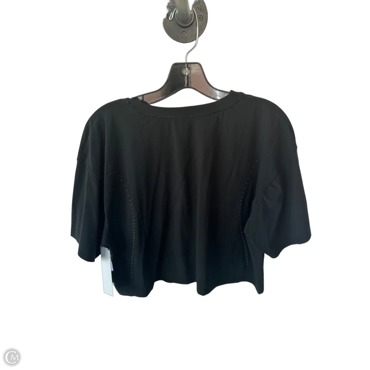Athletic Top Short Sleeve By Athleta In Black, Size: M