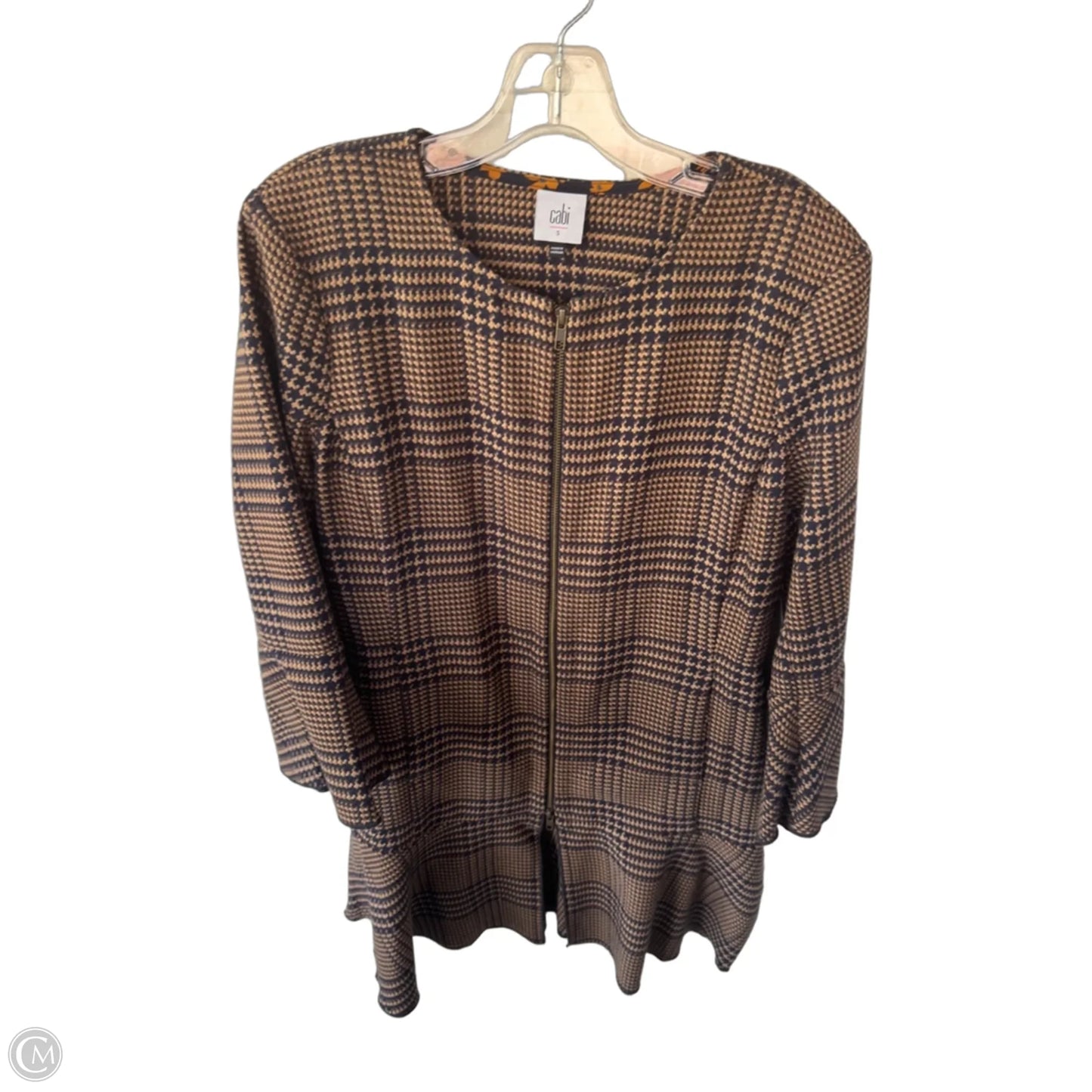 Coat Other By Cabi In Blue & Brown, Size: S