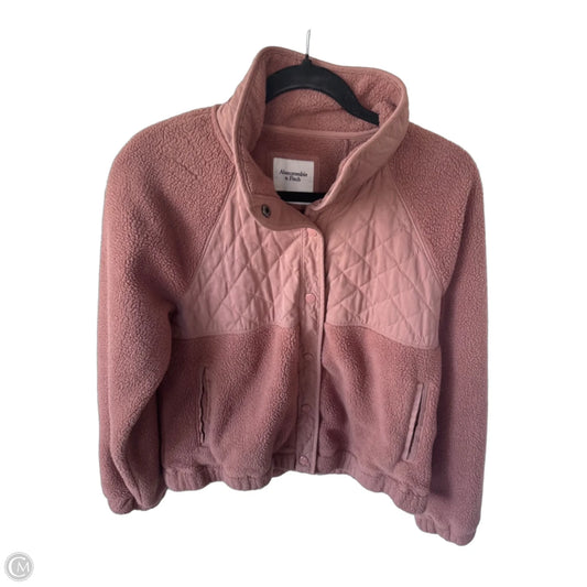 Jacket Fleece By Abercrombie And Fitch In Orange, Size: S