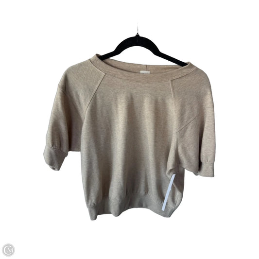 Top Short Sleeve By Cmc In Tan, Size: Xs