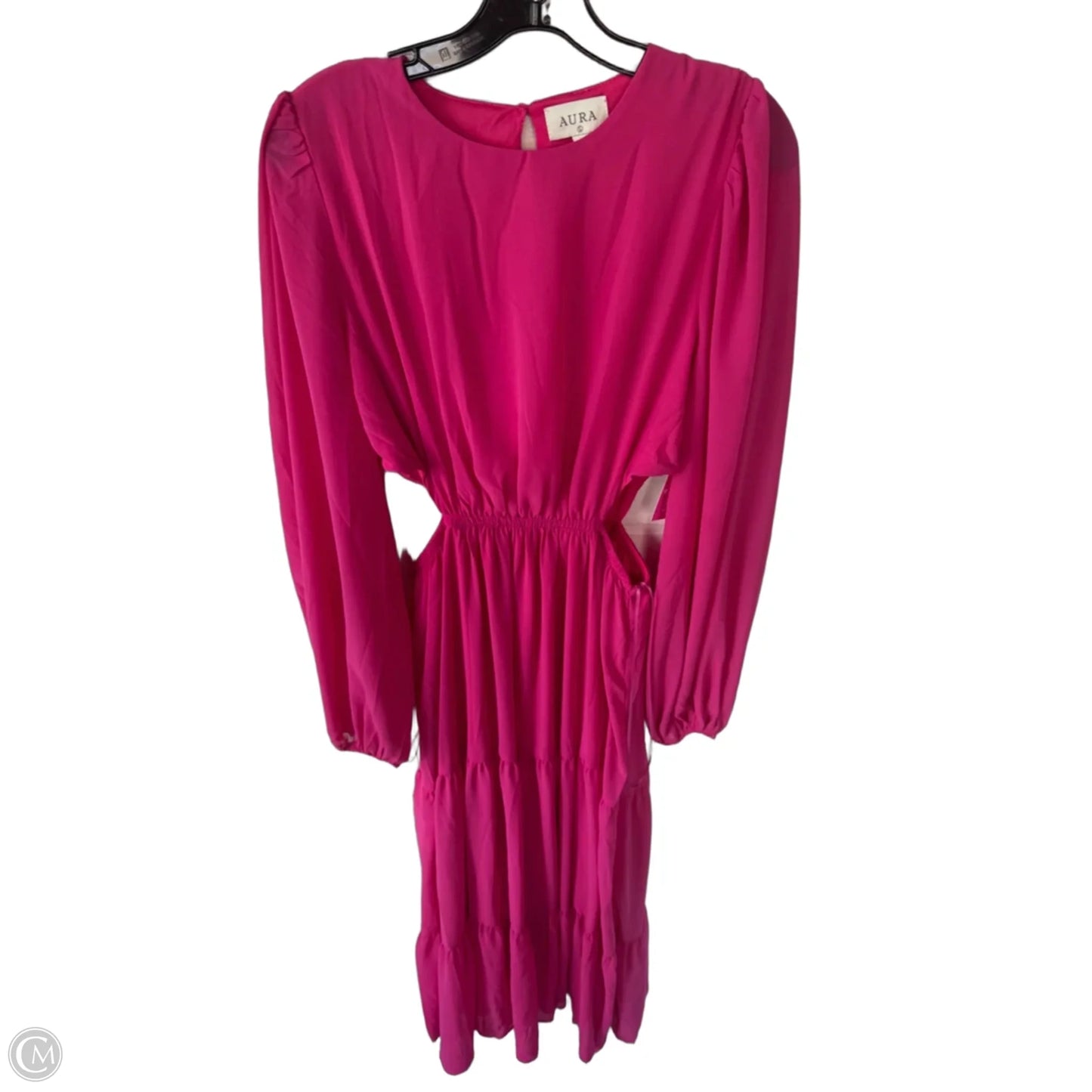 Dress Party Midi By Aura In Pink, Size: L