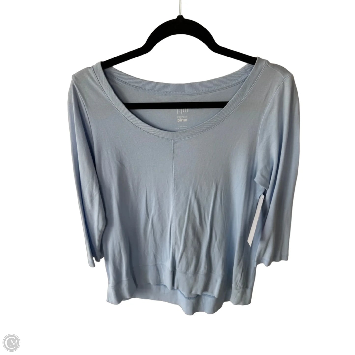 Top 3/4 Sleeve By J. Jill In Blue, Size: S