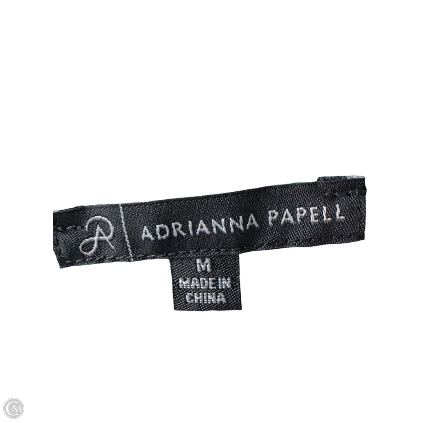 Top Long Sleeve By Adrianna Papell In Green & White, Size: M