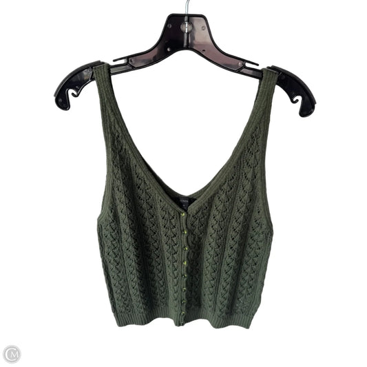 Vest Sweater By J. Crew In Green, Size: M
