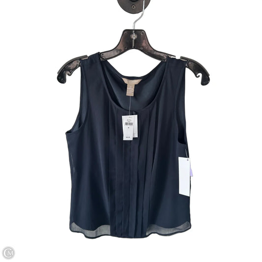Top Sleeveless By Banana Republic In Navy, Size: M