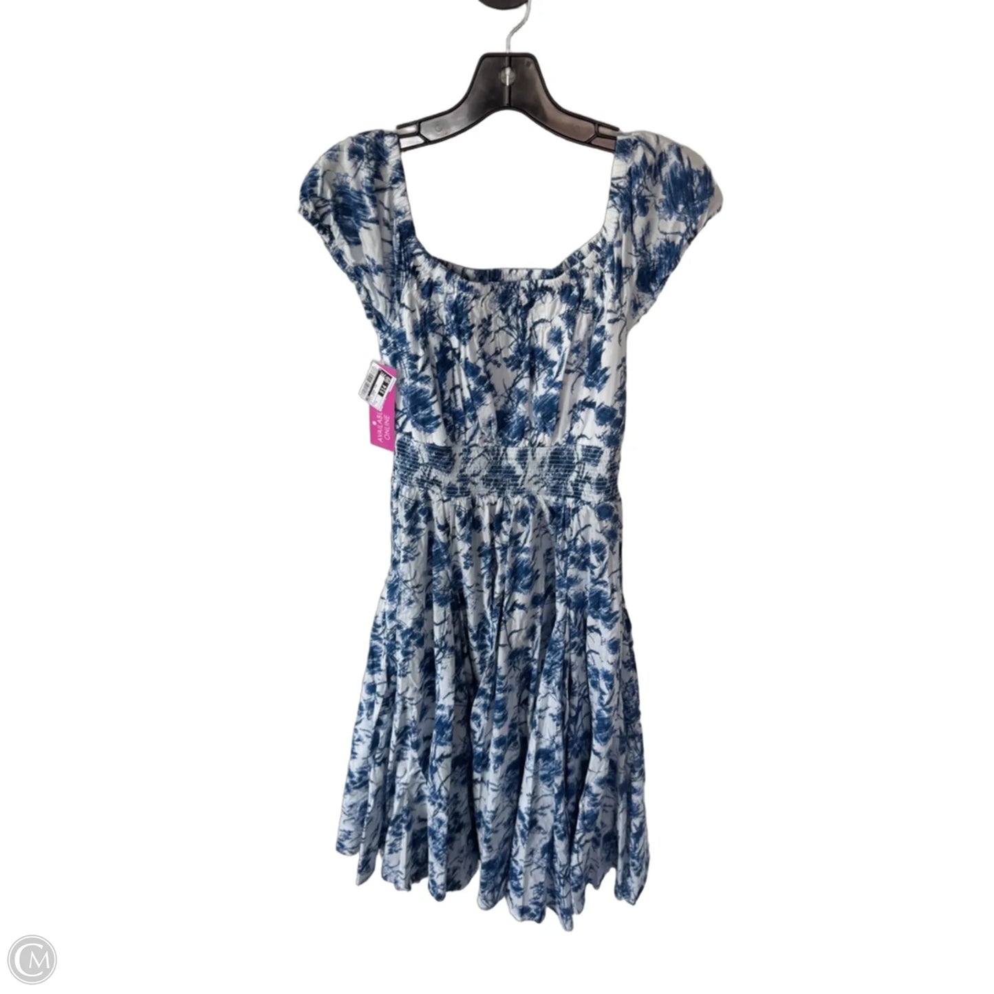 Dress Casual Midi By Inc In Blue & White, Size: S