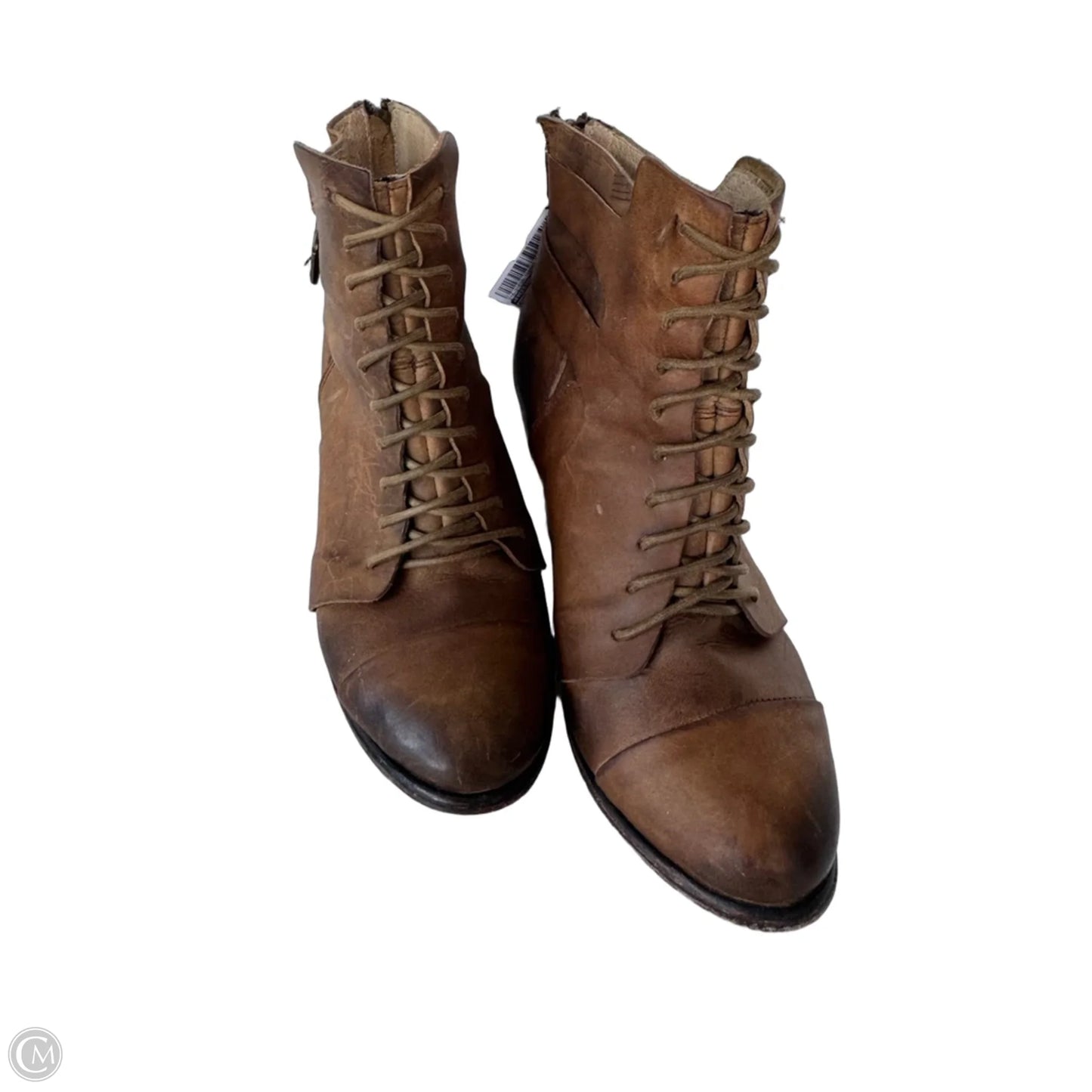Boots Ankle Heels By Freebird In Brown, Size: 8