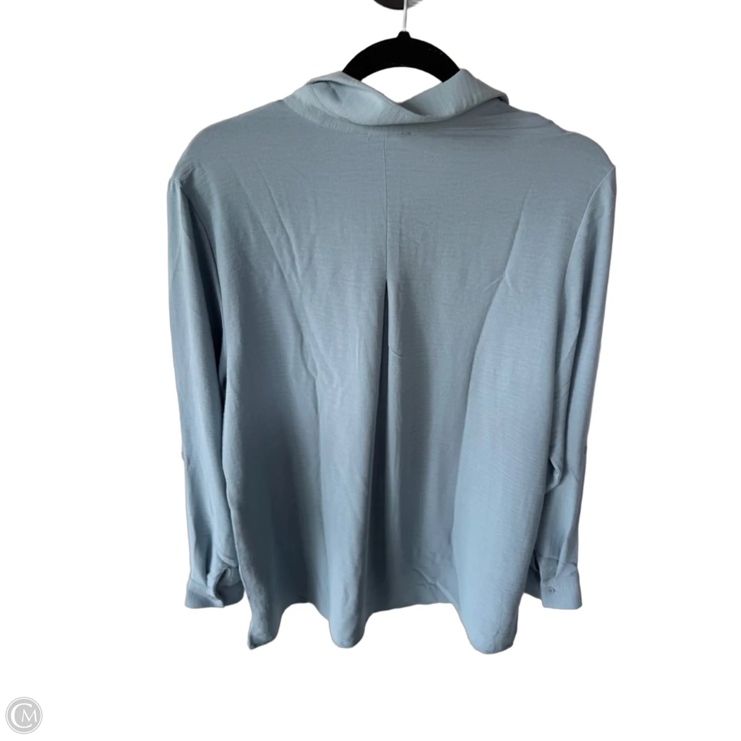 Top Long Sleeve By Hilary Radley In Blue, Size: L