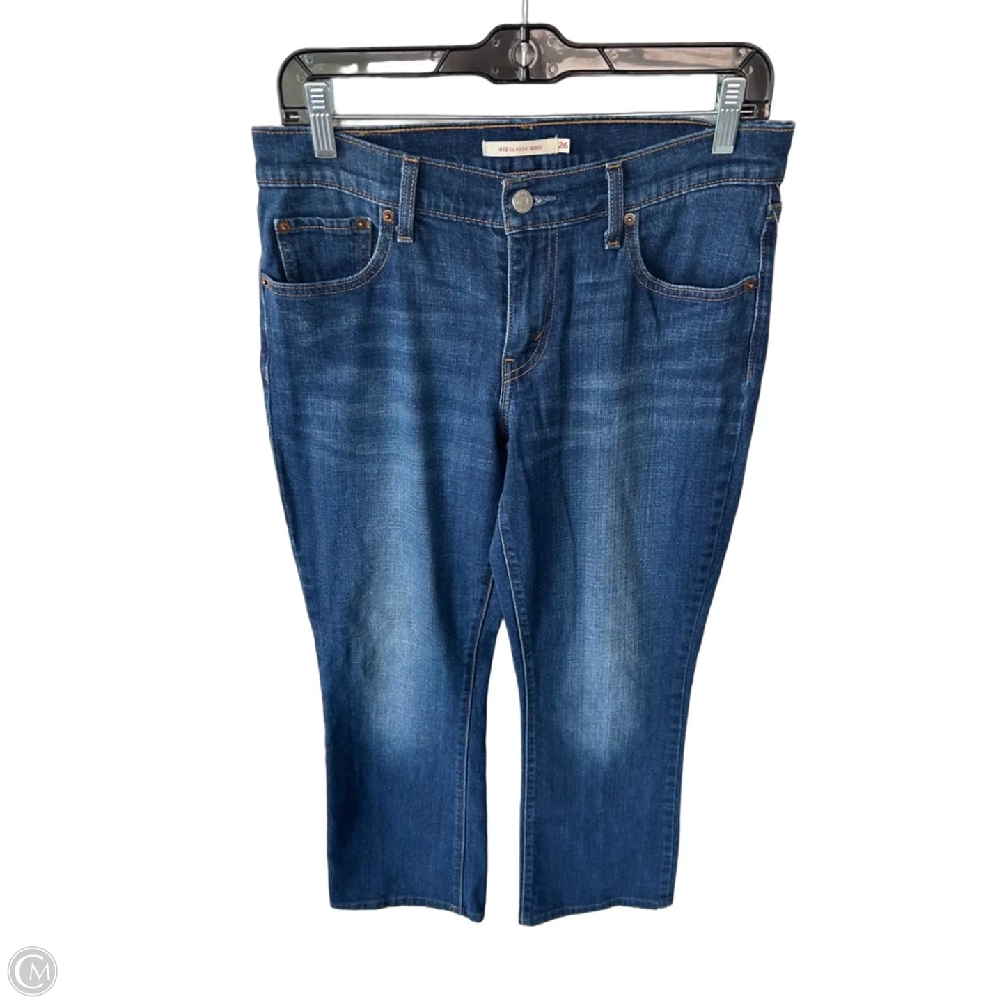 Jeans Boot Cut By Levis In Blue Denim, Size: 2