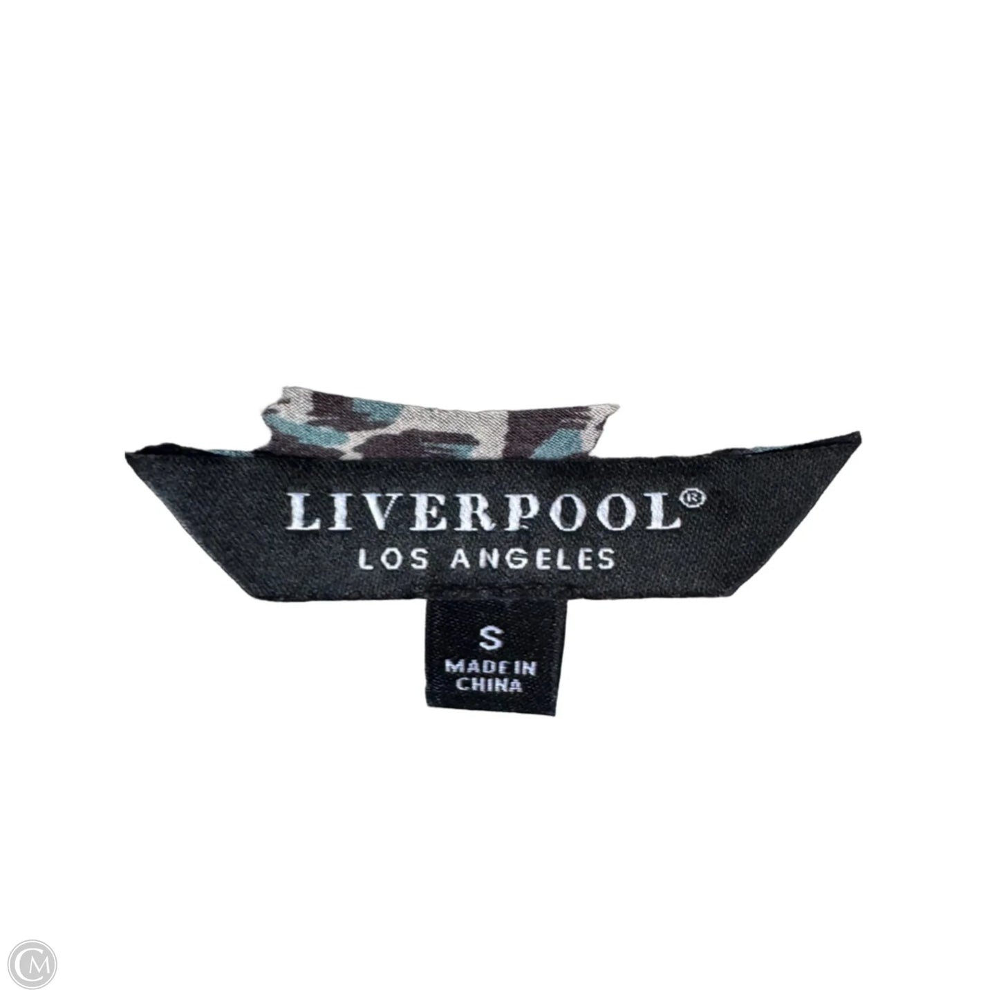 Top Sleeveless By Liverpool In Black & Cream, Size: S