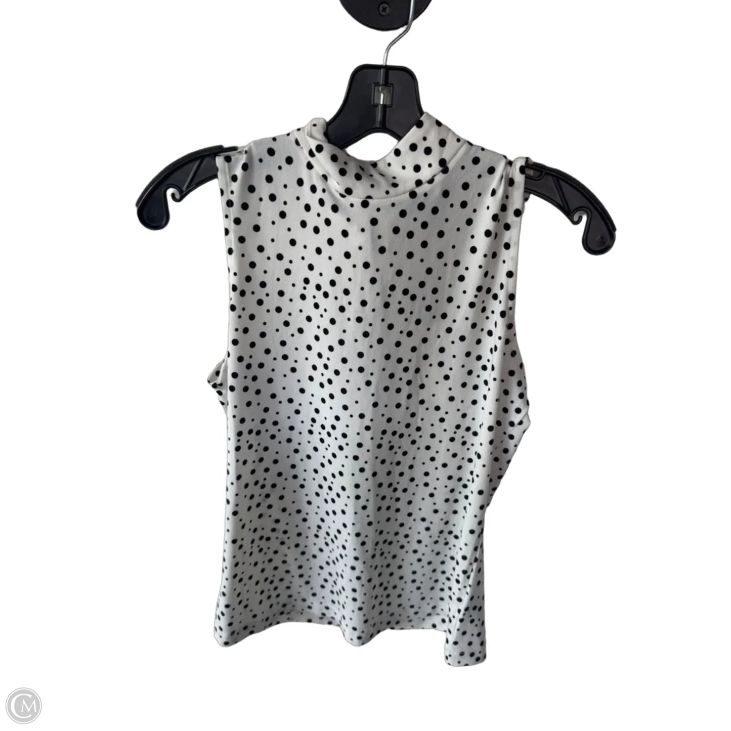 Top Sleeveless By Clothes Mentor In Black & White, Size: S
