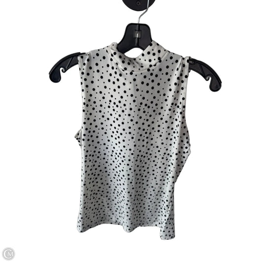Top Sleeveless By Clothes Mentor In Black & White, Size: S
