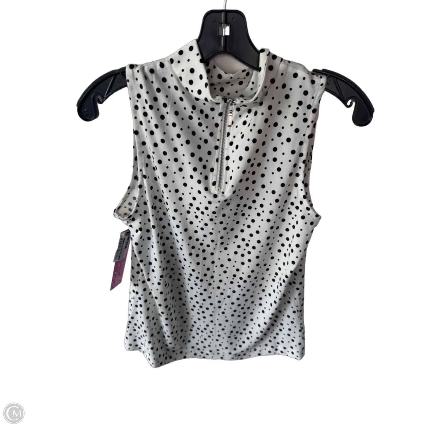 Top Sleeveless By Clothes Mentor In Black & White, Size: S