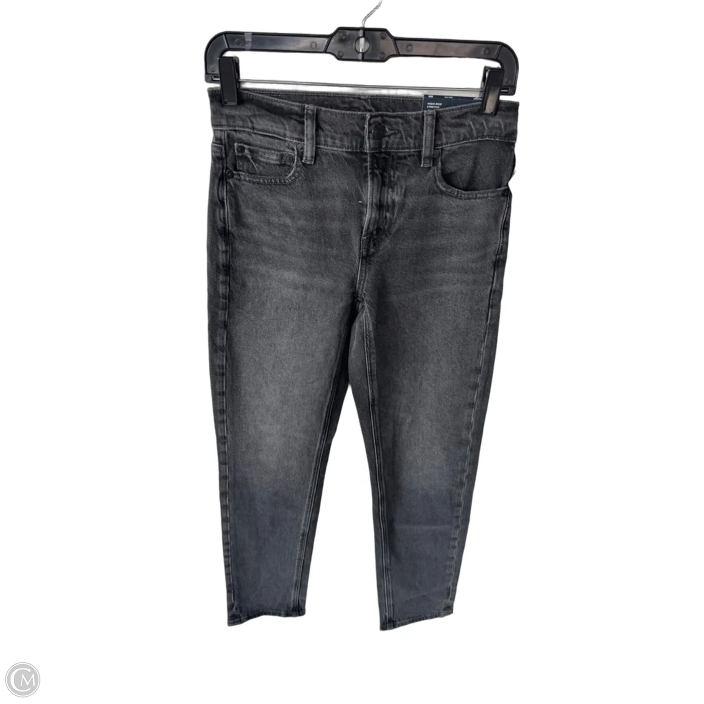 Jeans Straight By American Eagle In Black Denim, Size: 0
