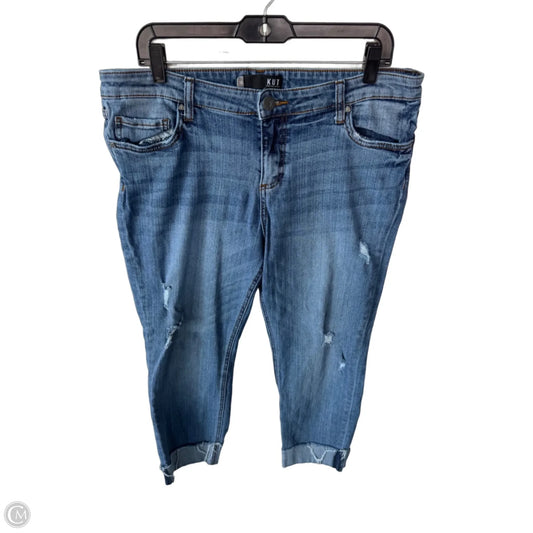 Jeans Boyfriend By Kut In Blue Denim, Size: 14