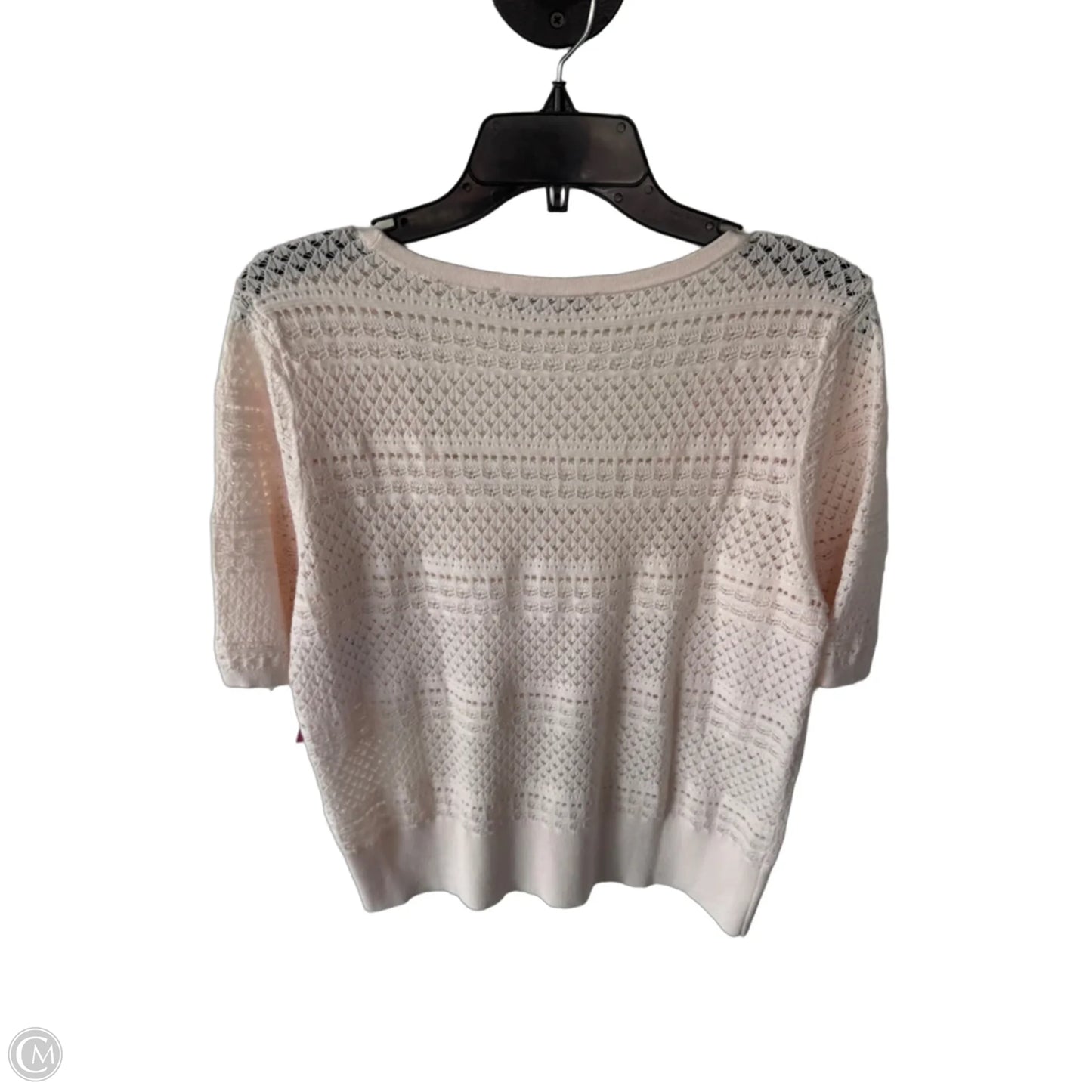 Sweater Short Sleeve By Loft In Pink, Size: Xl