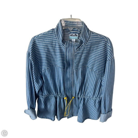 Jacket Denim By Future Collective In Blue & White, Size: Xl