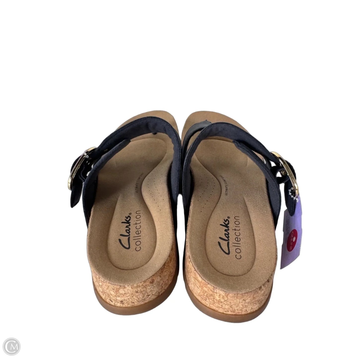 Sandals Flats By Clarks In Blue, Size: 8