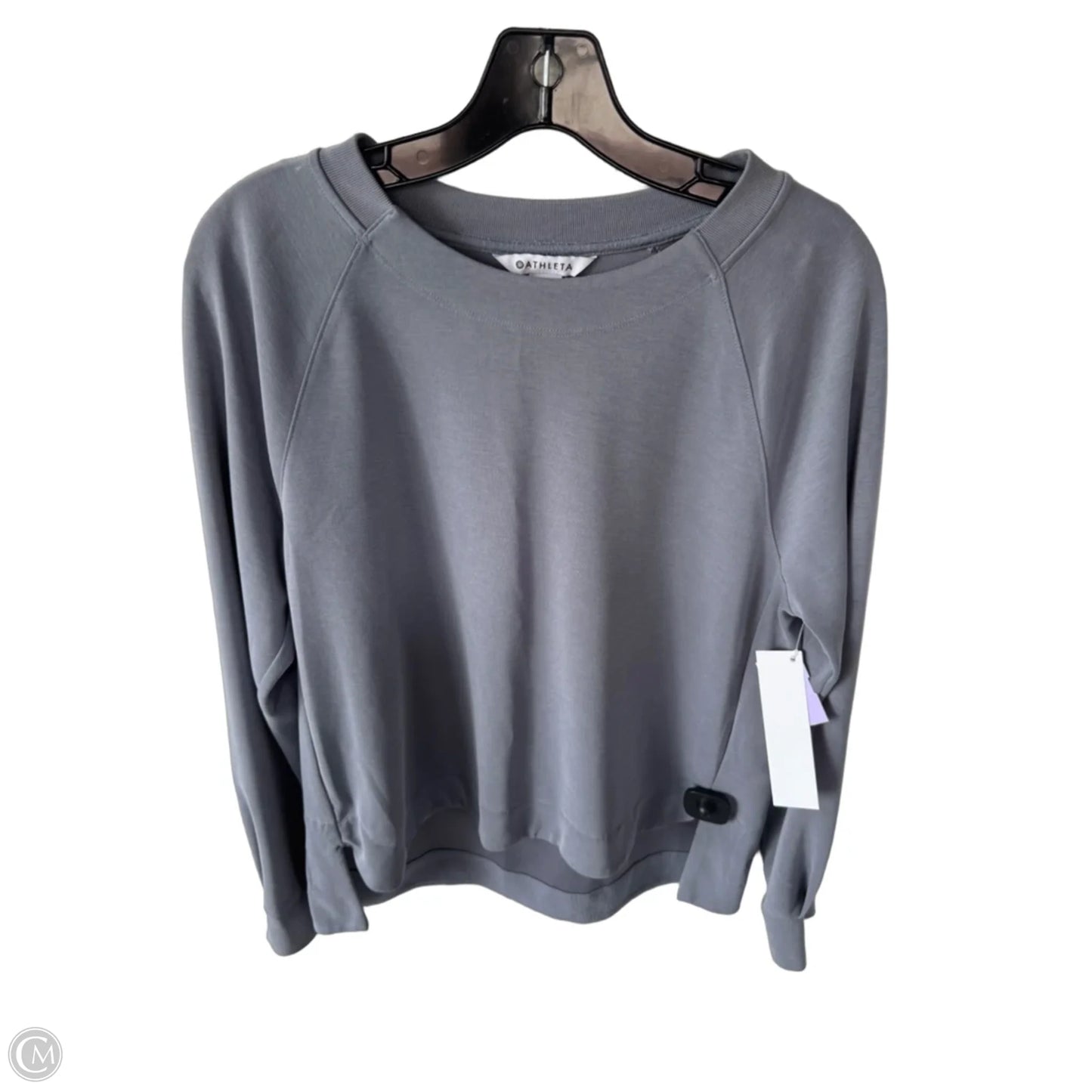 Athletic Top Long Sleeve Crewneck By Athleta In Grey, Size: M