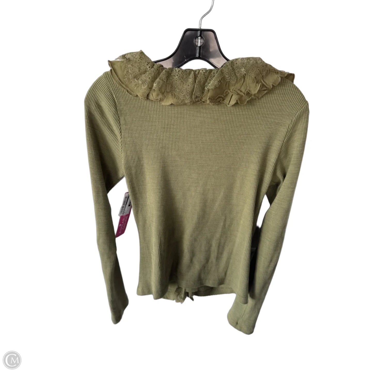 Top Long Sleeve By Anthropologie In Green, Size: S