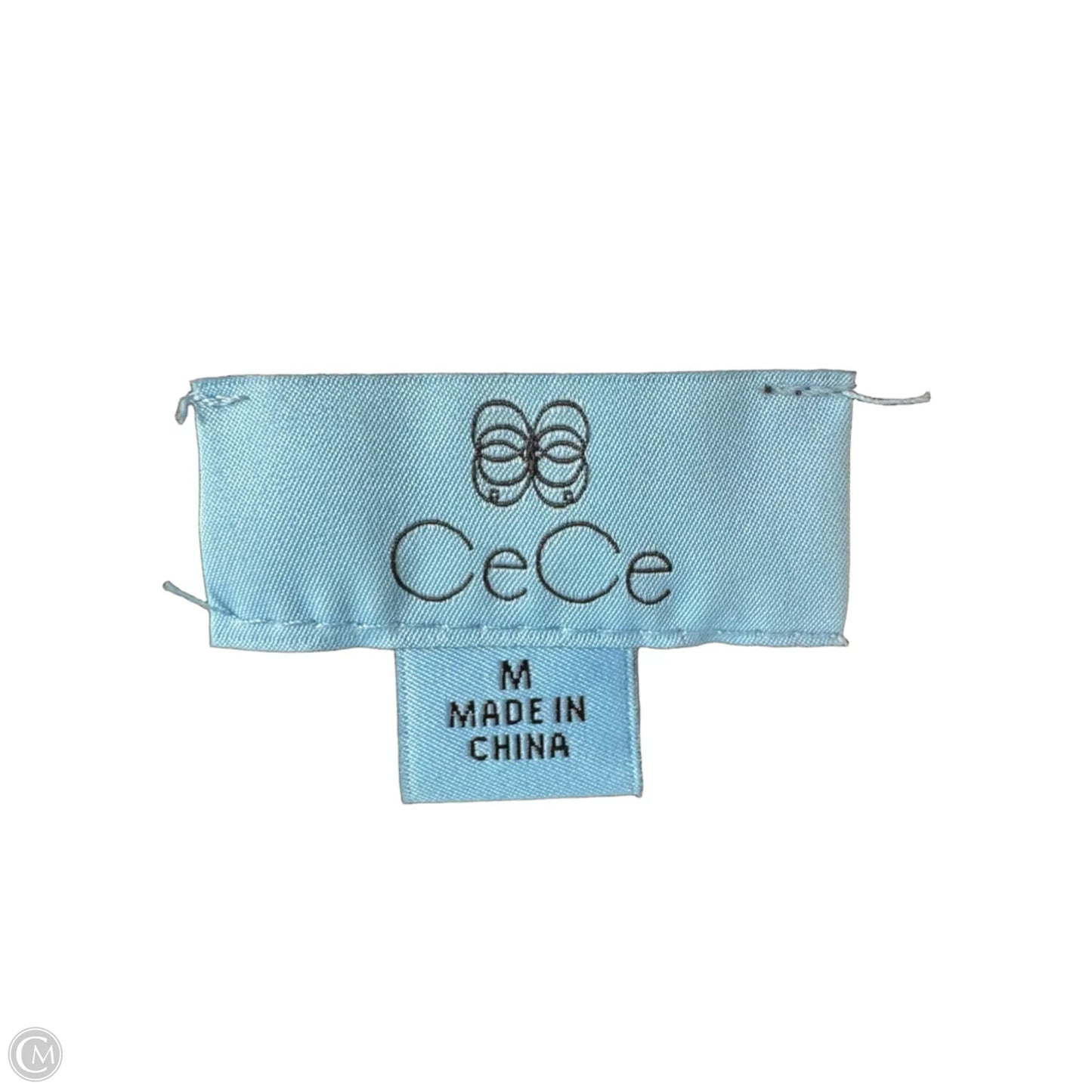 Top Long Sleeve By Cece In Black & Silver, Size: M