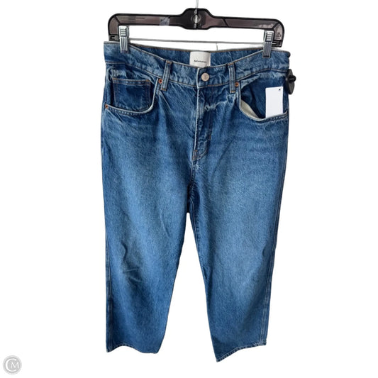 Jeans Straight By Reformation In Blue Denim, Size: 6