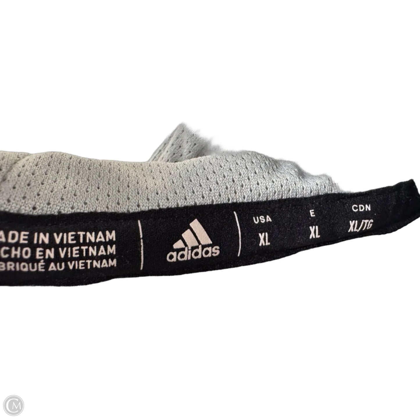Athletic Sweatshirt Hoodie By Adidas In Grey, Size: Xl