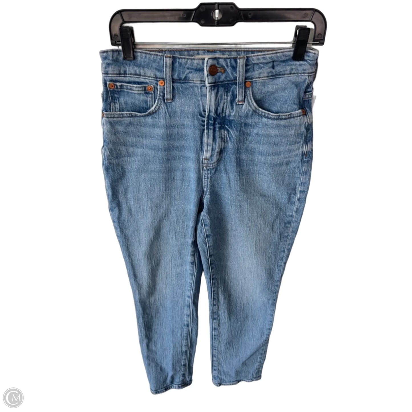 Jeans Straight By Madewell In Blue Denim, Size: 2
