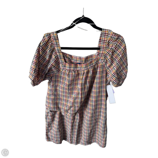 Dress Casual Short By Old Navy In White & Yellow, Size: L