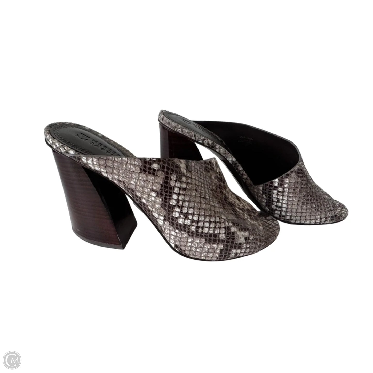 Shoes Heels Block By Cma In Brown & White, Size: 7