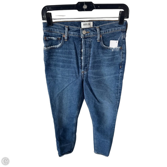 Jeans Skinny By Agolde In Blue Denim, Size: 2