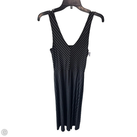 Dress Casual Maxi By Adrienne Vittadini In Black & Grey, Size: S