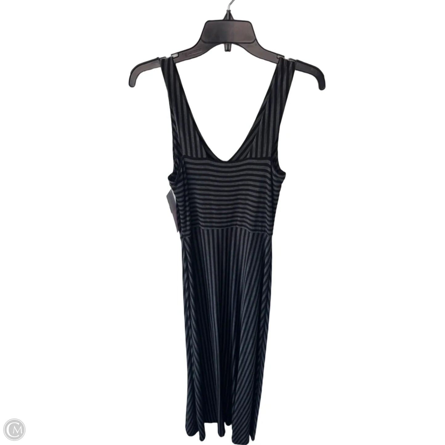Dress Casual Maxi By Adrienne Vittadini In Black & Grey, Size: S