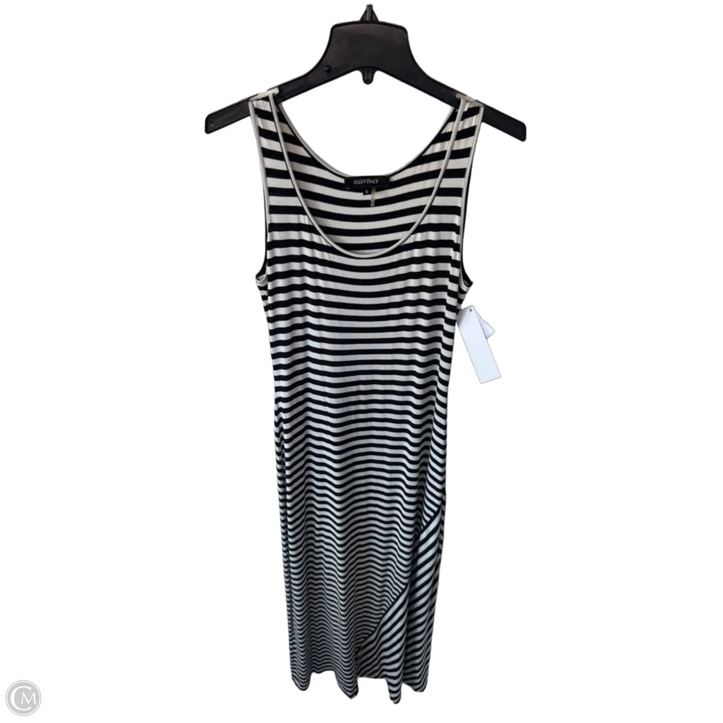 Dress Casual Maxi By Ellen Tracy In Black & White, Size: S
