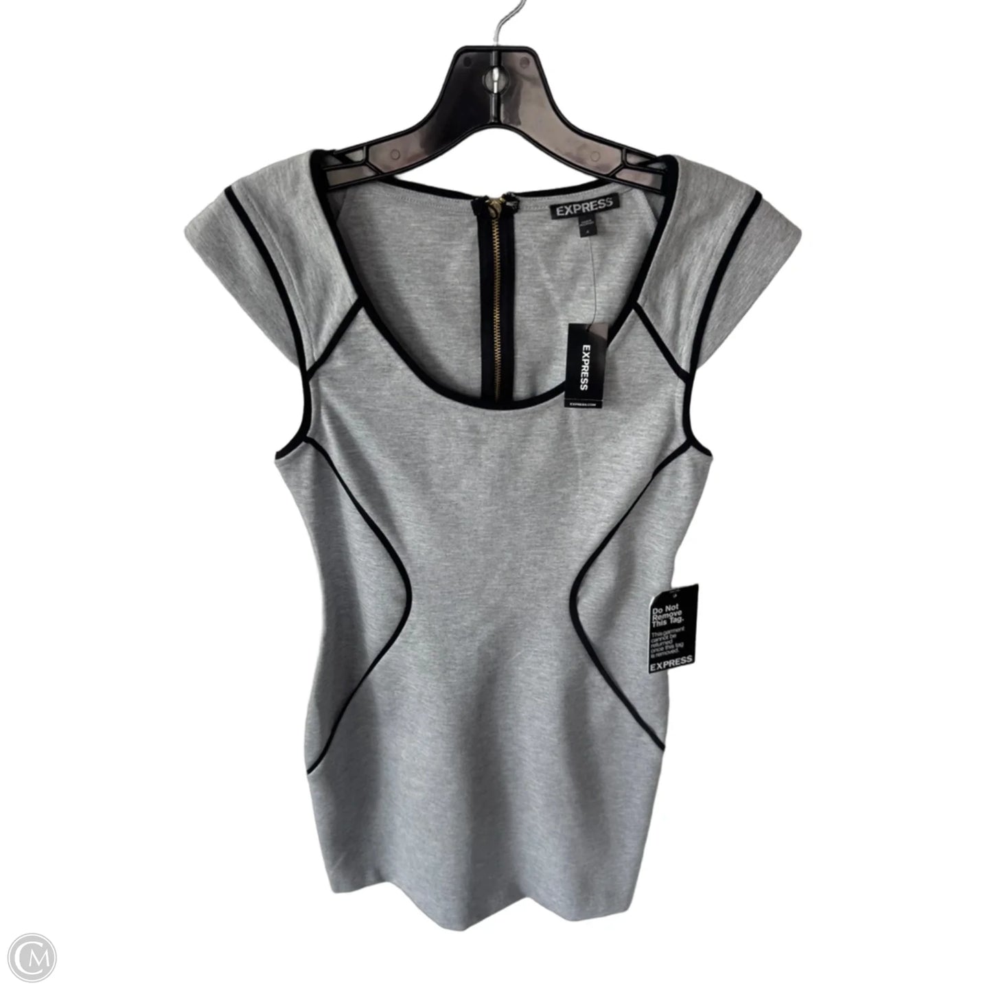 Dress Casual Short By Express In Grey, Size: S